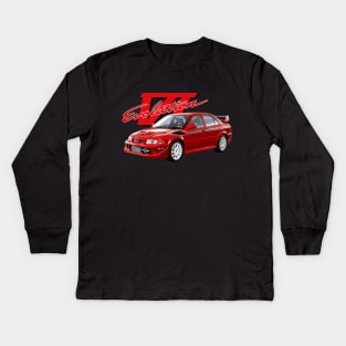 Mitsubishi Evolution VI Makinen Edition EVO TME Kids Long Sleeve T-Shirt